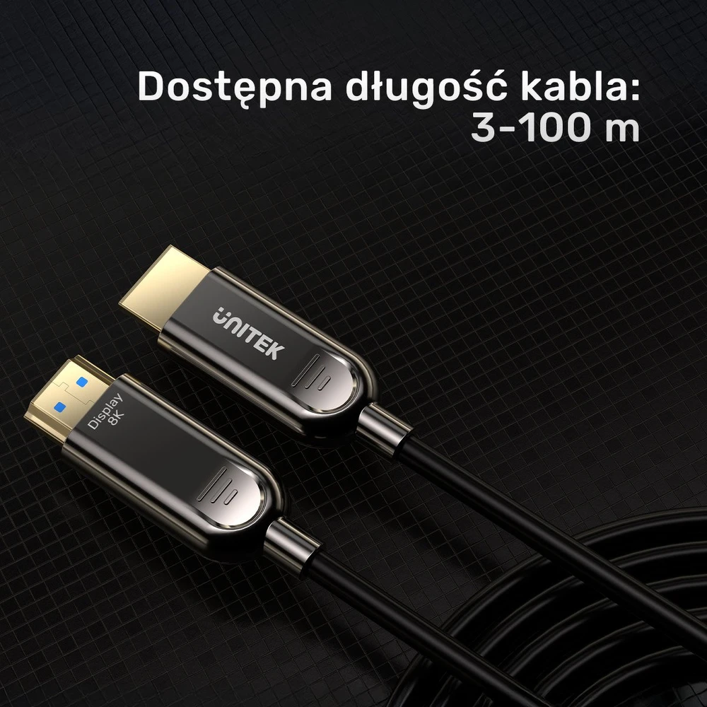 Unitek HDMI 2.1 AOC optinis kabelis 8K 120Hz 5m