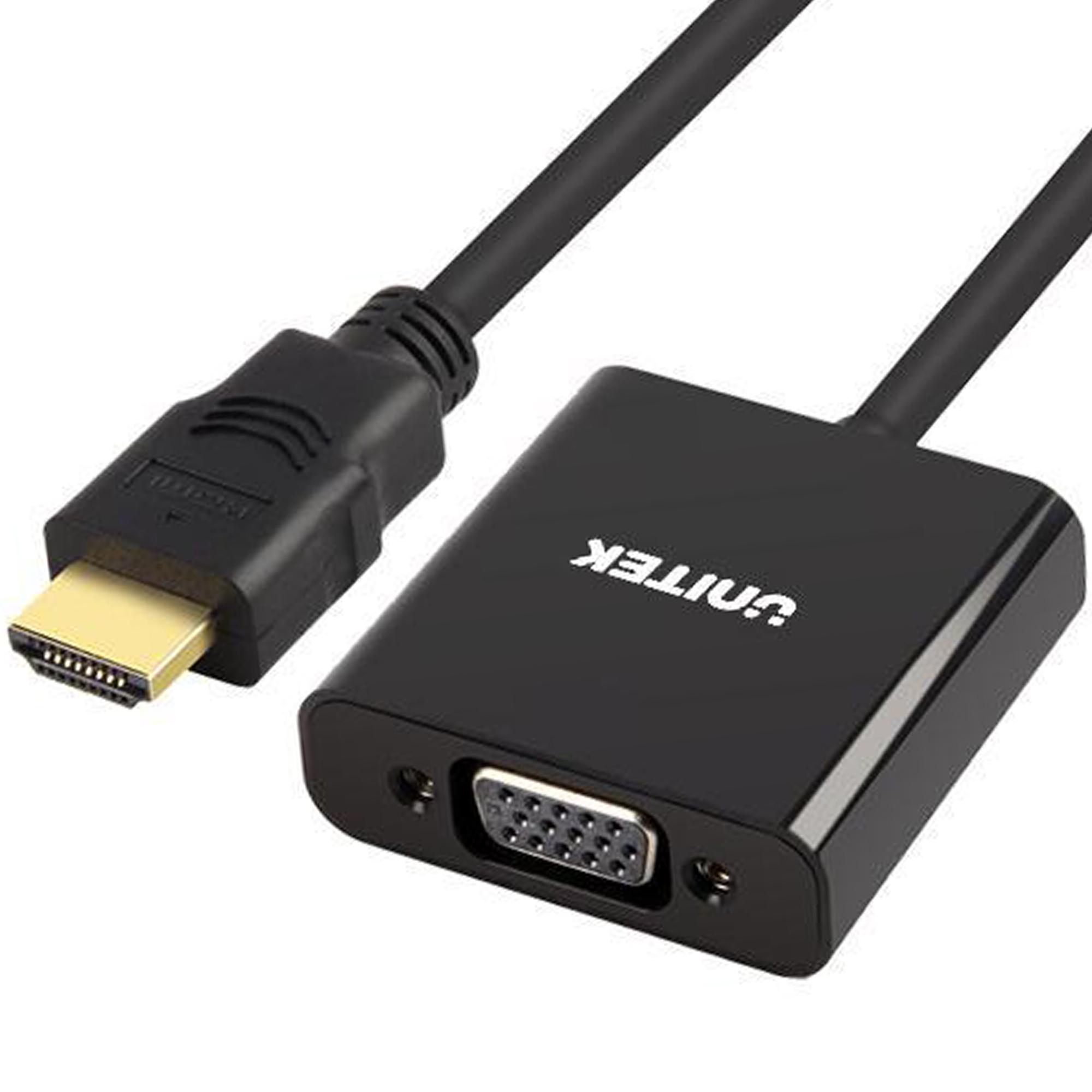 UNITEK Y6333 Unitek HDMI to VGA adapter + audio, Y6333, žema kaina