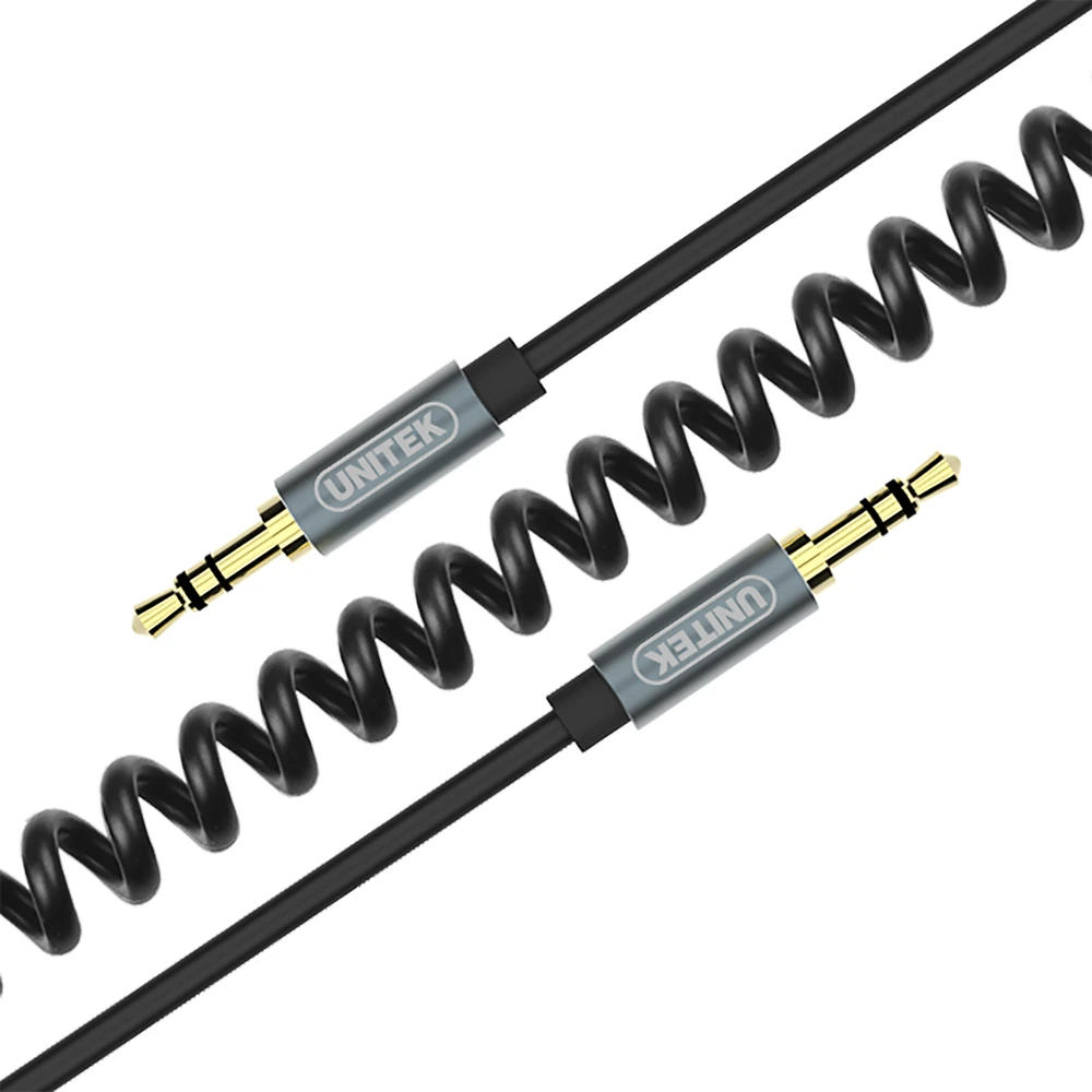 UNITEK Y-C922ABK Unitek Cable miniJack 3,5mm (M) - 3,5mm (M) TWIST Y-C922ABK