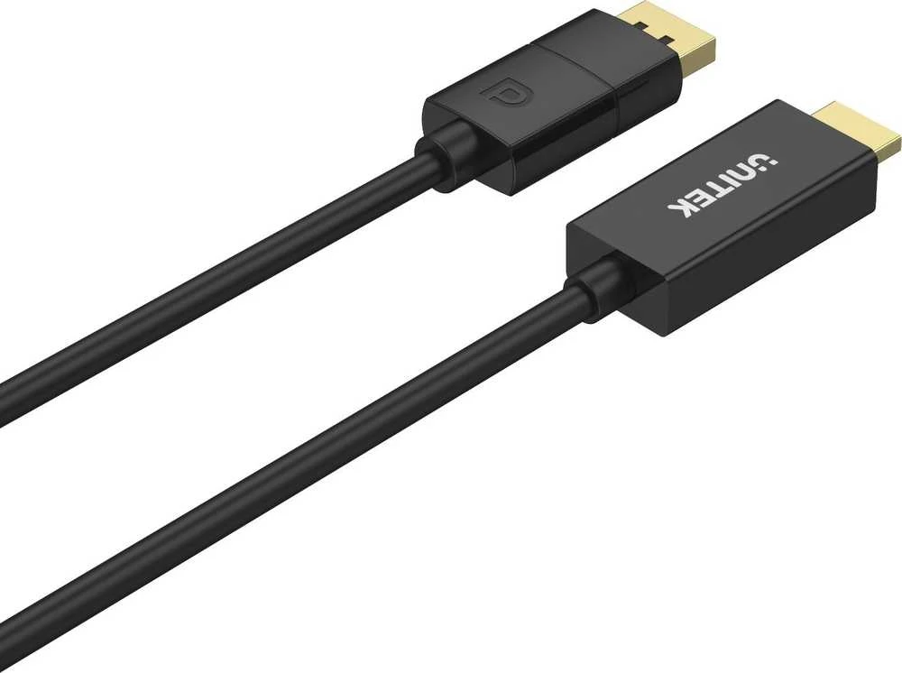 UNITEK V1608A KABELIO ADAPTERIS DisplayPort 1.2 – HDMI 2.0 4K 60HZ 1.8m