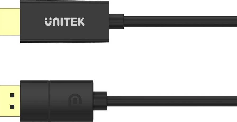 UNITEK V1608A KABELIO ADAPTERIS DisplayPort 1.2 – HDMI 2.0 4K 60HZ 1.8m