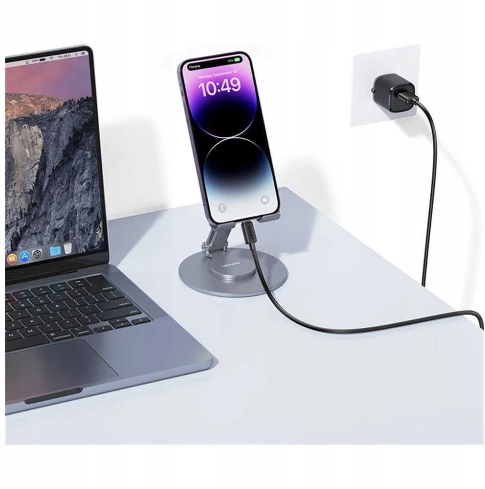 Kabelis USAMS KY Series US-SJ689 2.4A USB-A į Lightning 1m baltas