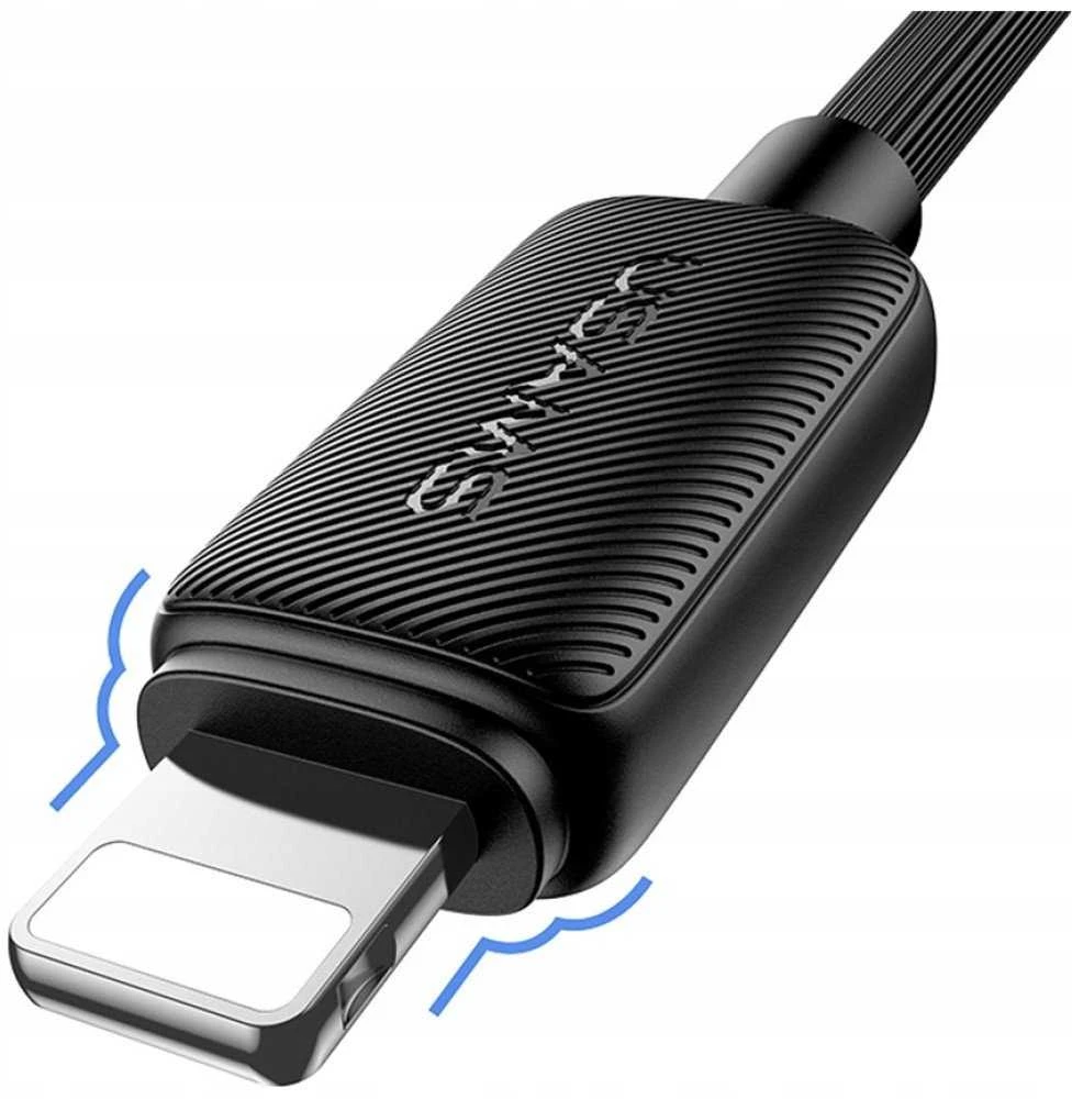 Kabelis USAMS KY Series US-SJ689 2.4A USB-A į Lightning 1m baltas