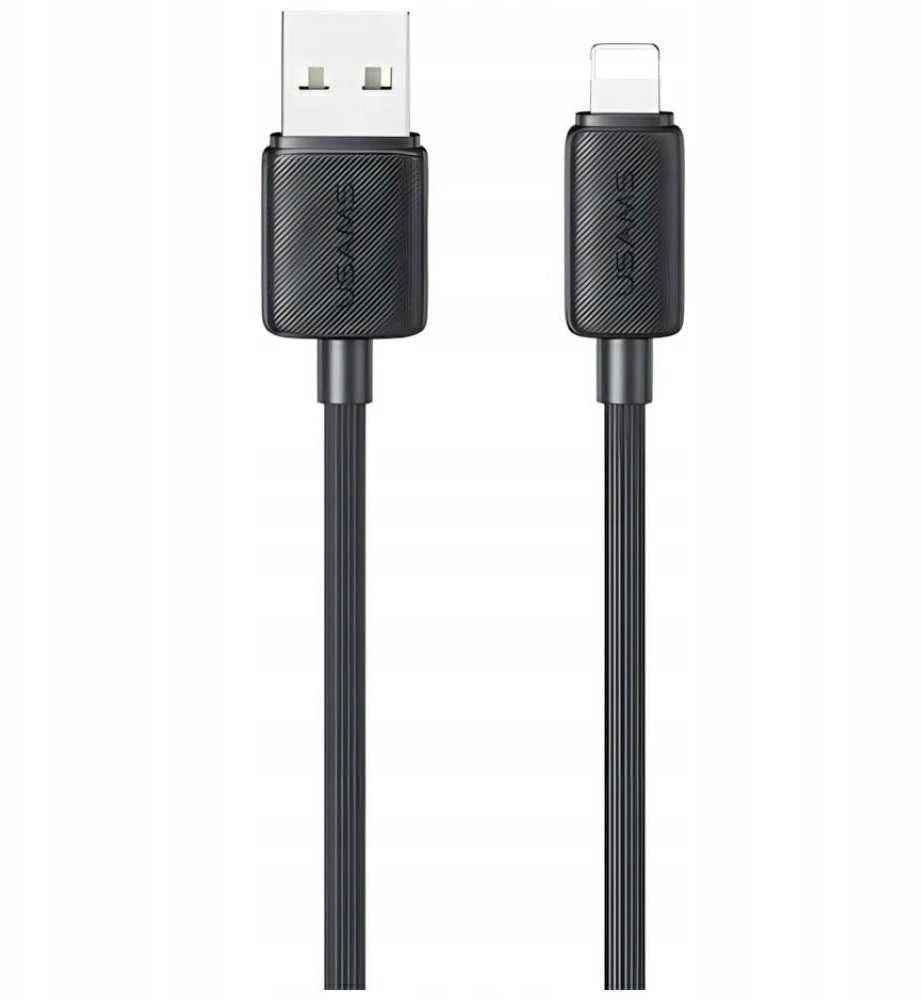 Kabelis USAMS KY Series US-SJ689 2.4A USB-A į Lightning 1m juodos spalvos
