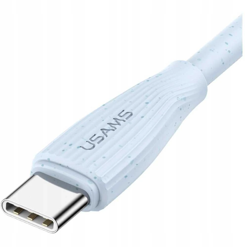 Kabelis USAMS Žalias Series SJ714 18W 3A USB-A to USB-C 1m rožinės spalvos