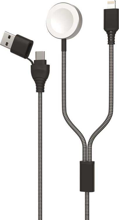 Kabelis USB 2GO USB-A + USB-C - MagSafe 1 1.8 m Pilka (797385)