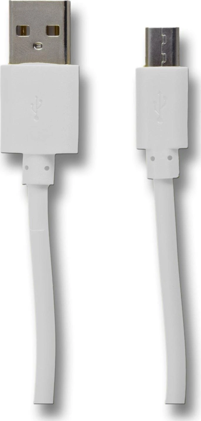 Kabelis USB 2GO USB-B - micro-B 1 m Baltas (795202)