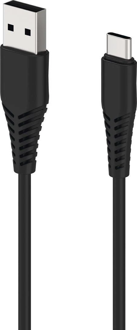 Kabelis USB 2GO USB-B - USB-C 1 m Juodas (797281)