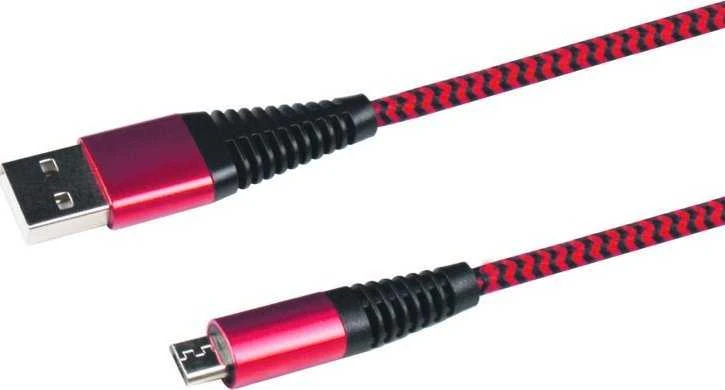 Kabelis USB 2GO USB-B - micro-B 1 m Raudona (795945)