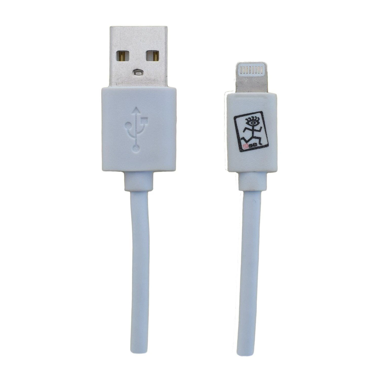 Kabelis USB 2GO USB-A - Lightning 1 m Baltas (795781)