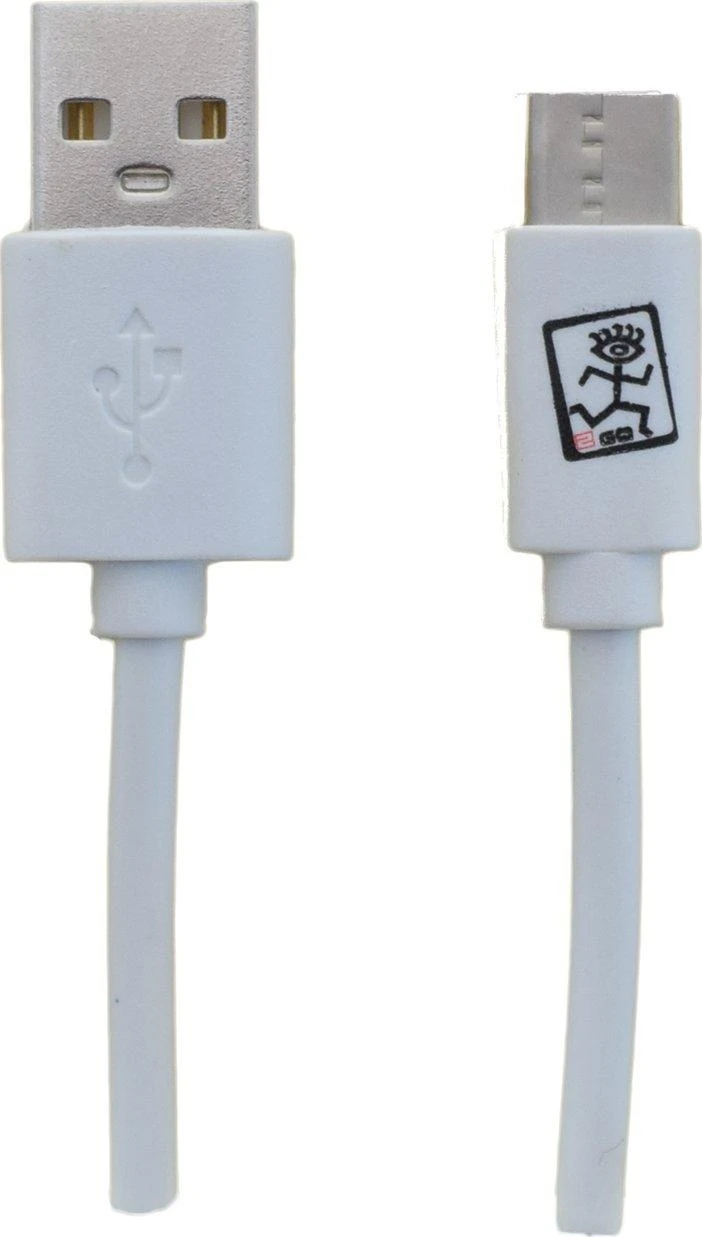 USB kabelis 2GO USB-A - USB-C 1 m Balta (795925)