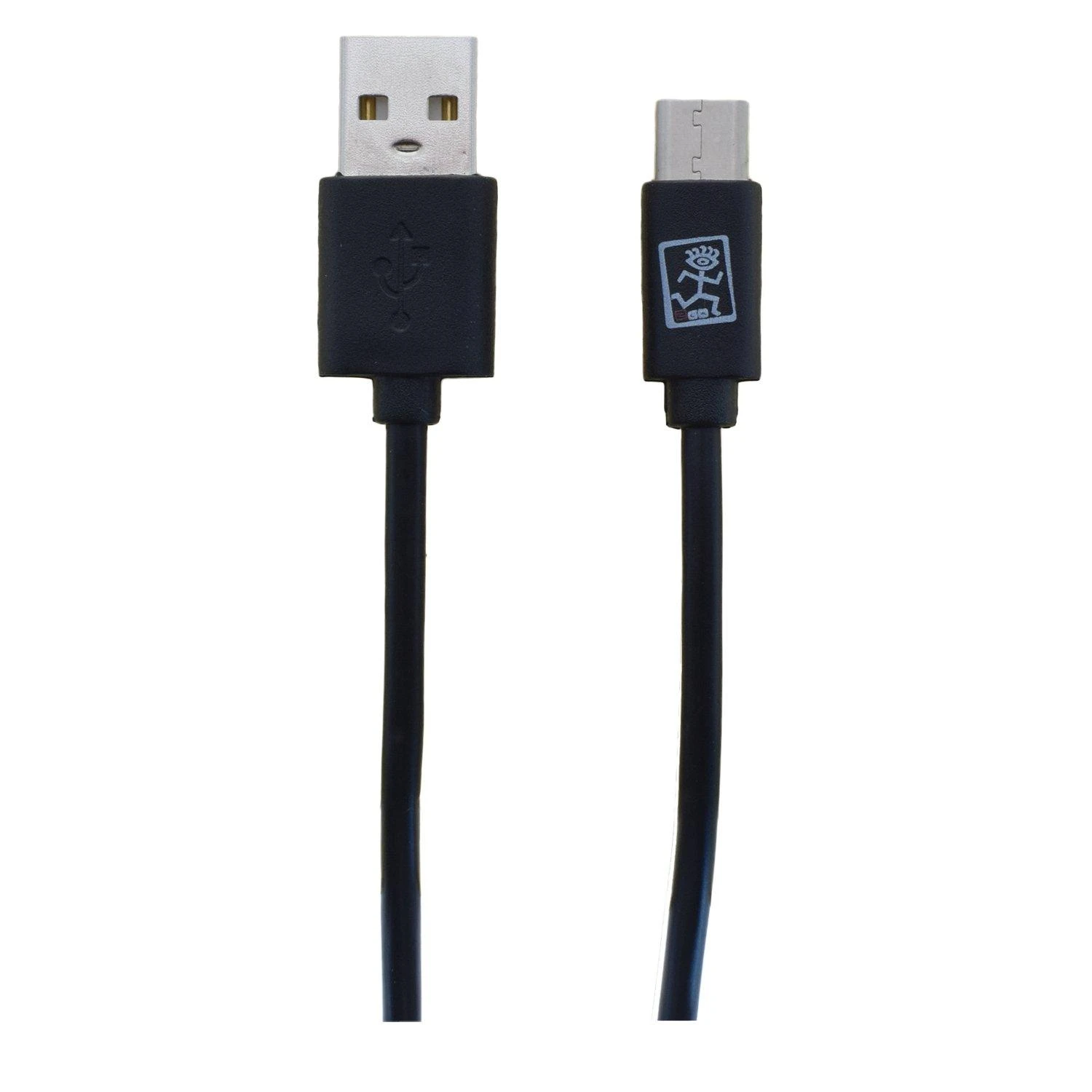 USB kabelis 2GO USB-A - USB-C 1 m Juodas (795782)