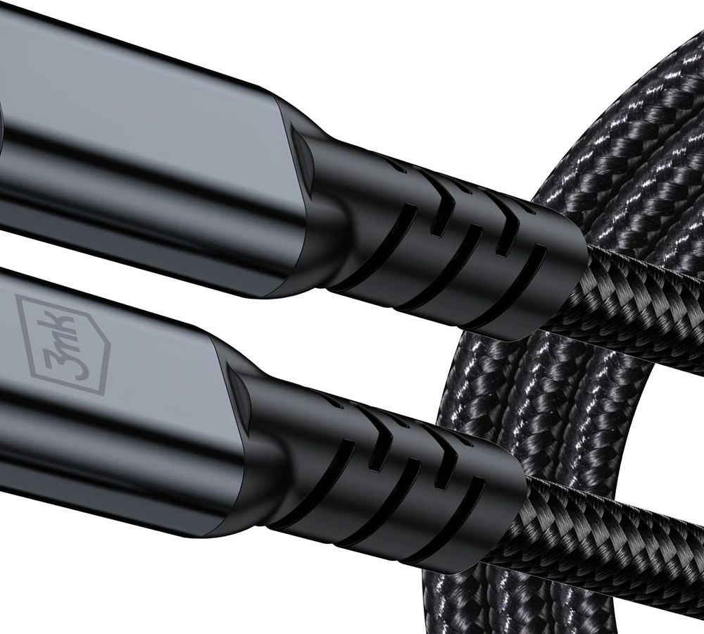 3Mk apsaugos priedai - 3mk Hyper Cable N-SERIES Thunderbolt 4 2m 48V/5A 40Gb/s 240W 8K60Hz Juodas