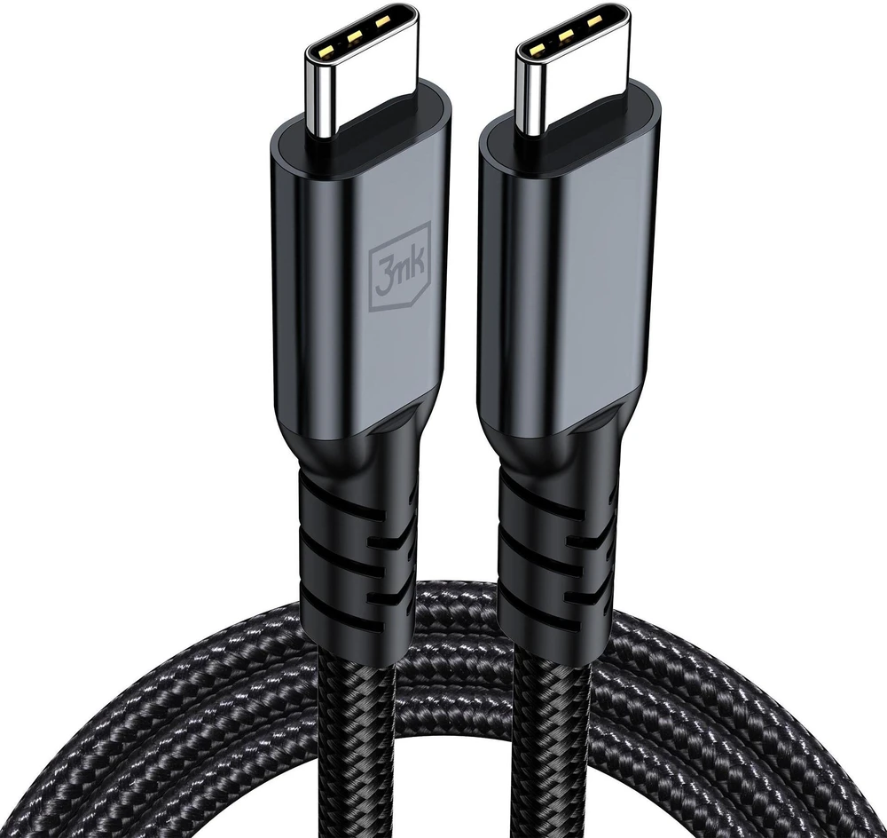 3Mk apsaugos priedai - 3mk Hyper Cable N-SERIES Thunderbolt 4 2m 48V/5A 40Gb/s 240W 8K60Hz Juodas