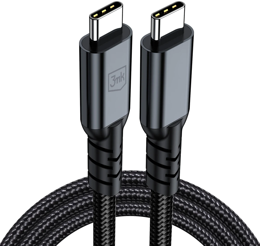 3Mk apsaugos priedai - 3mk Hyper Cable N-SERIES Thunderbolt 4 1m 48V/5A 40Gb/s 240W 8K60Hz Juodas