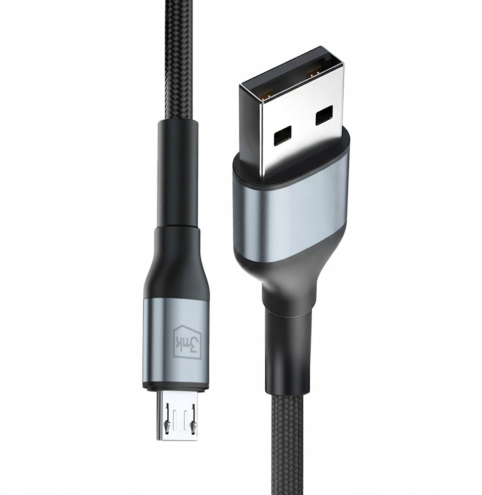 3Mk Protection 3mk Hyper Cable N-SERIES USB-A / MicroUSB 1m 5V/2.4A 12W / juodas