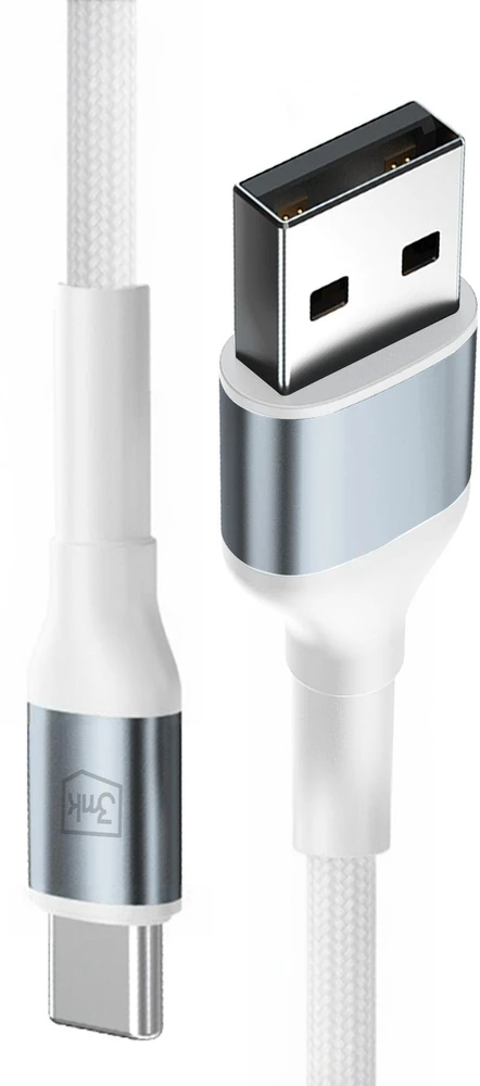 3Mk Protection 3mk Hyper Cable N-SERIES USB-A / USB-C 1m 9V/2A 18W / baltas
