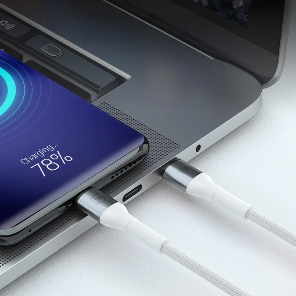 3Mk apsauga 3mk Hyper kabelis 3mk Hyper kabelis N serijos USB-C / USB-C 1m 20V/5A 100W / baltas