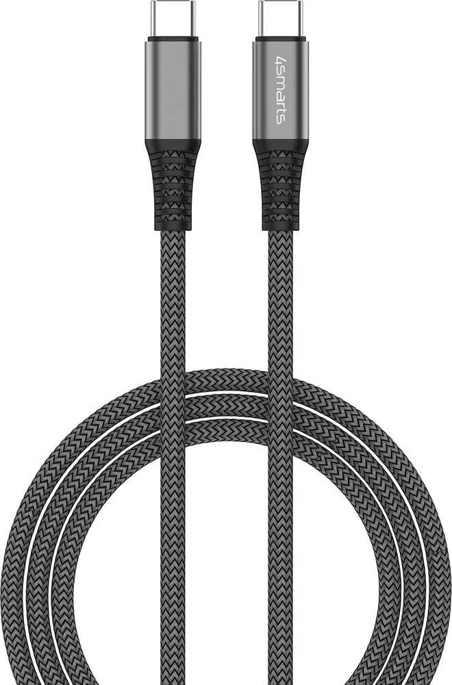 4smarts USB-C į USB-C laidas PremiumCord 100W 1,5m juodas