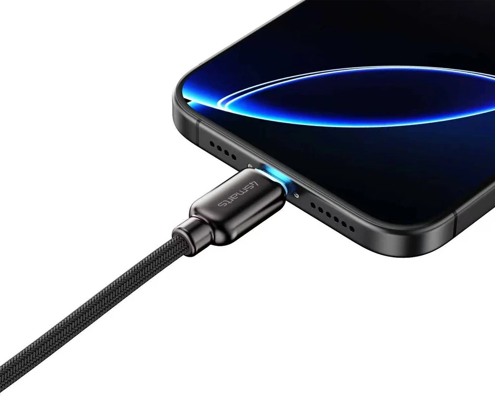 Kabelis 4smarts ScreenCord 240W USB-C/USB-C 1.2 m juodas