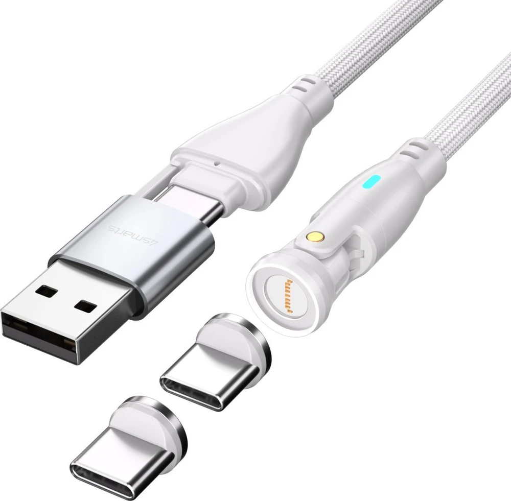 USB kabelis 4smarts USB-C - USB-C 1.8 m Baltas (541236)