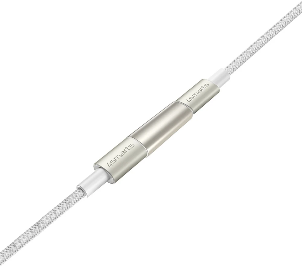 Kabelis USB 4smarts USB-C - USB-C 3 m Baltas (540656)