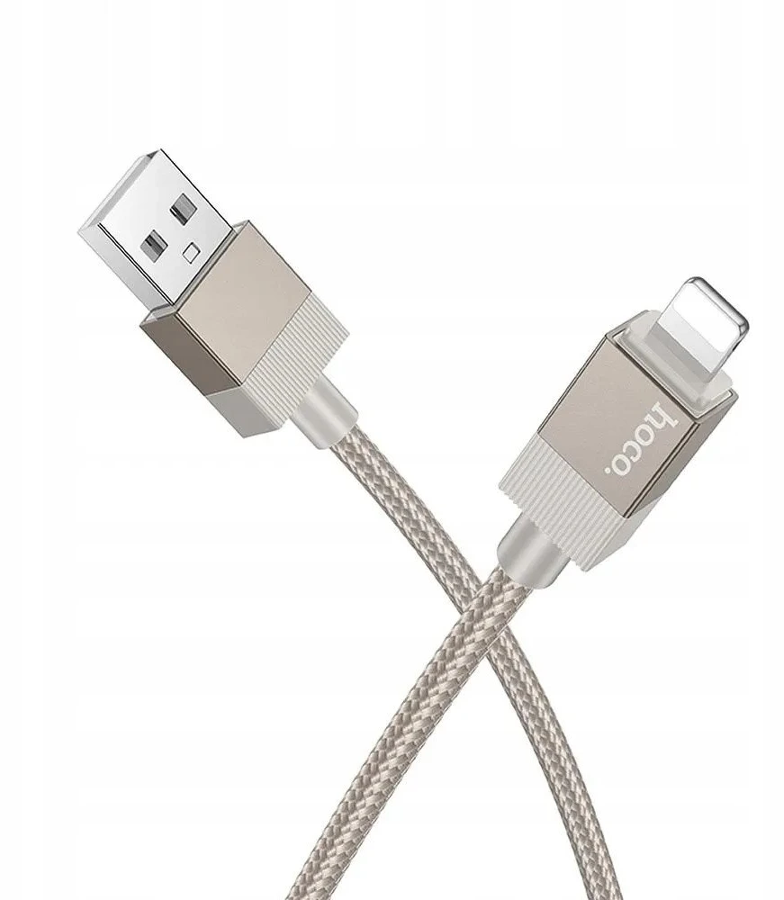 USB A tipo į „Lightning“ tipo laidas Hoco 2,4A, 1 m, X110, auksinis