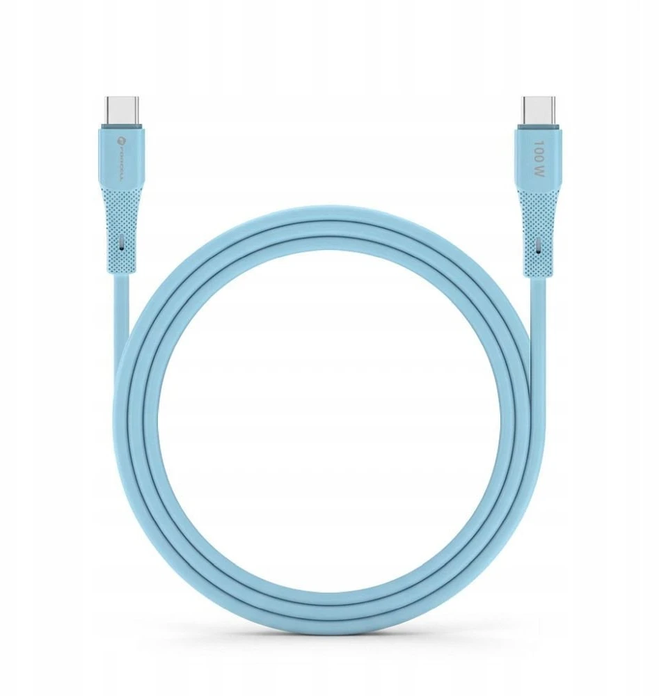 USB A į Micro USB laidas Forcell F-Energy QC3.0 2,4A 18W silikoninis 1 m C341 mėlynas
