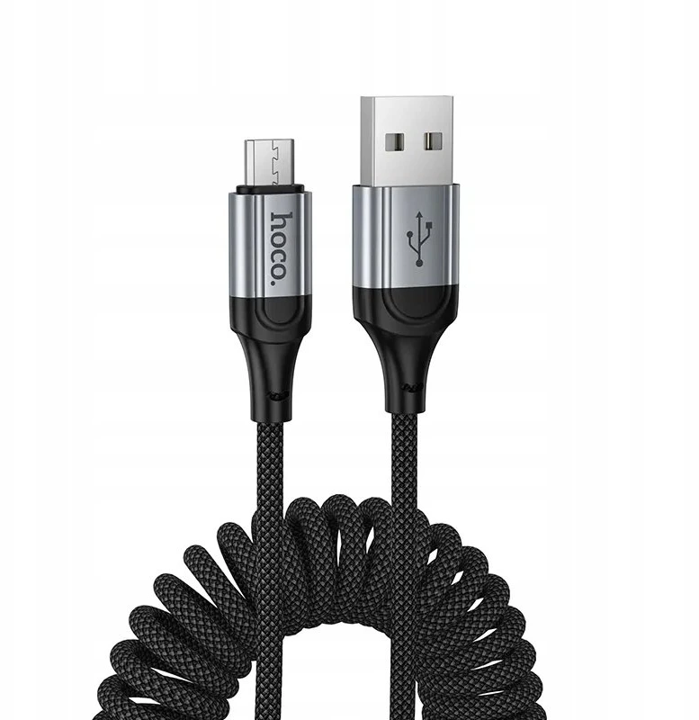 Cable USB A to Micro USB Hoco 2,4A 1,5 m X121 juodas