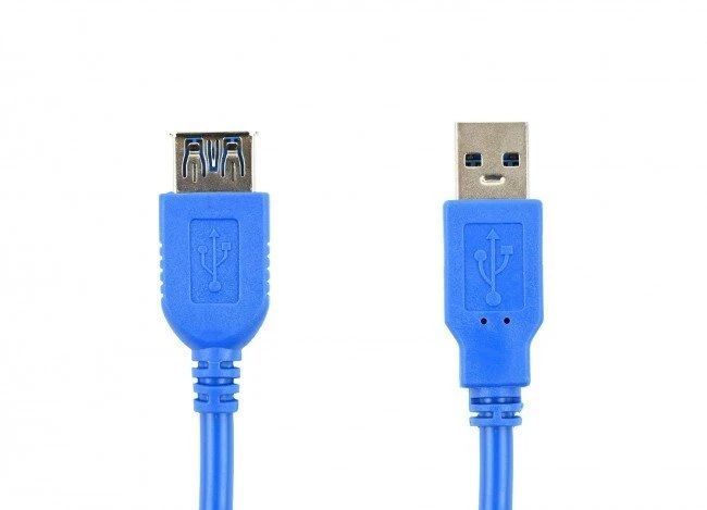 Accura USB-A - USB-A 1.8m M/F mėlyna