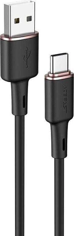 USB laidas Acefast C2-04 USB-A į USB-C 1.2m juodas