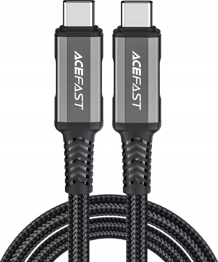 Laidas iš USB-C į USB-C Acefast C1-09, 48 W, 1 m (juodai pilkas)
