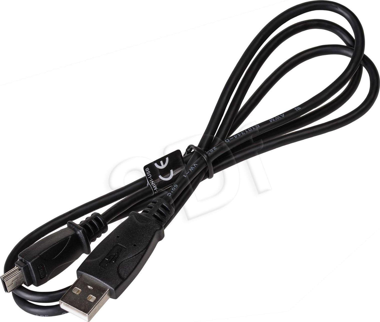 Akyga kabelis USB AK-USB-22 USB A (m) / mini USB B 5 kontaktų (m) ver. 2,0 1,0 m