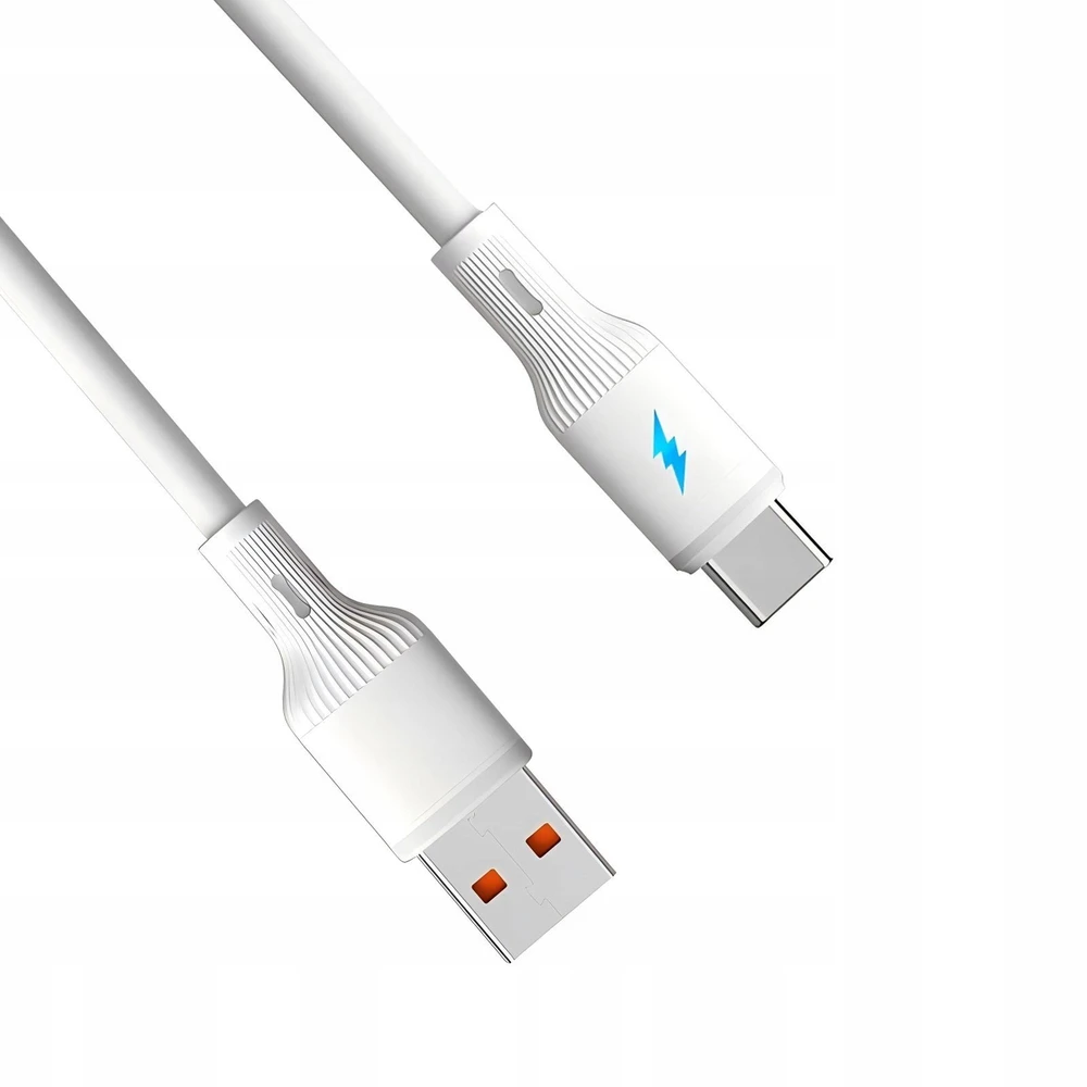 USB A - USB C 2.0 kabelis su foniniu apšvietimu - silikoninis - 1m - Akyga AK-USB-59
