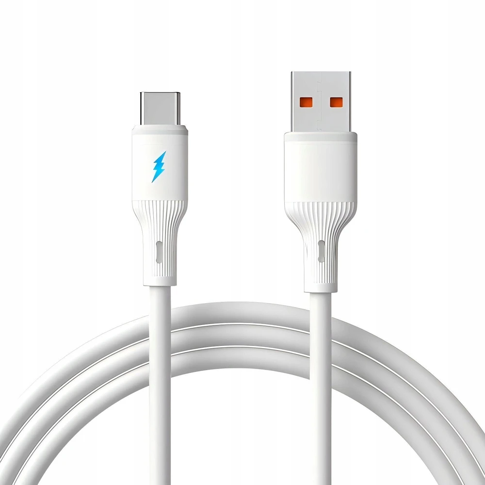 USB A - USB C 2.0 kabelis su foniniu apšvietimu - silikoninis - 1m - Akyga AK-USB-59