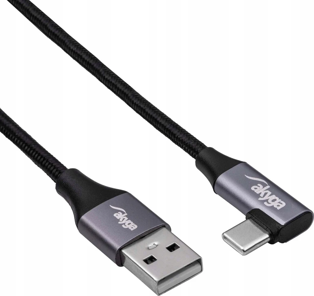 AKYGA Cable USB AK-USB-58 USB type A m / USB type C m Angle ver. 2.0 60W 0.3m