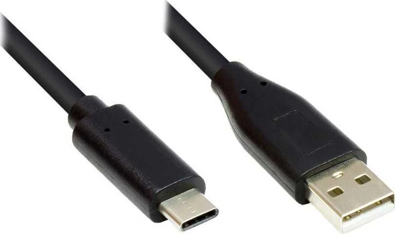 Good Connections Kabelis USB Alcasa USB-A - USB-C 2 m Juodas (GC-M0118)