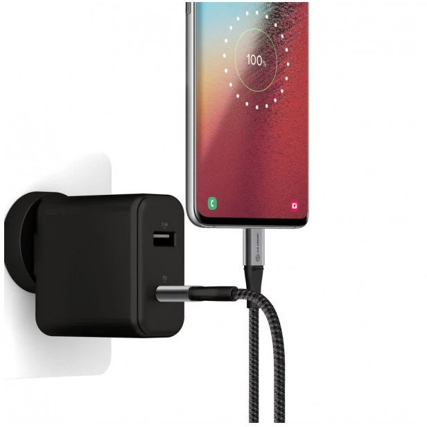USB kabelis Alogic Ultra Typ C -C USB 2.0 5 A 480 Mbps 30 cm Pilka (ULCC2030-SGR)