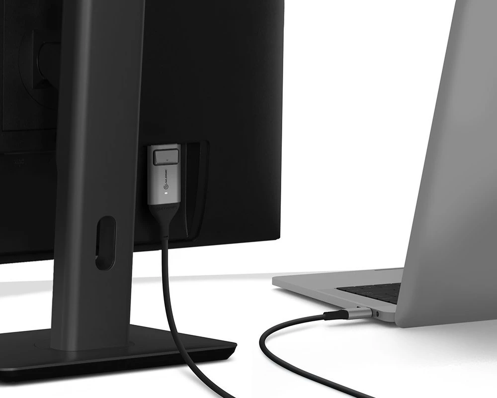 „Alogic USB C“ adapterio kabelis, C tipo - D prievadas, M/M, 4k 60 Hz, 1 m, žalias