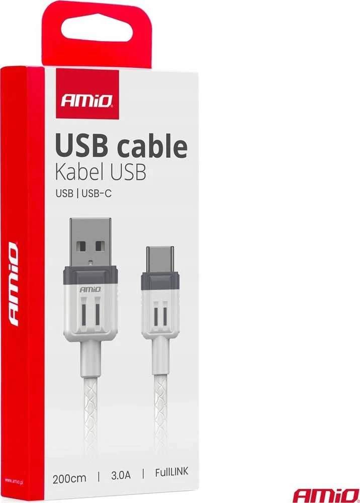 USB-A į USB-C įkrovimo kabelis 3A 200 cm FullLINK AMIO-03906