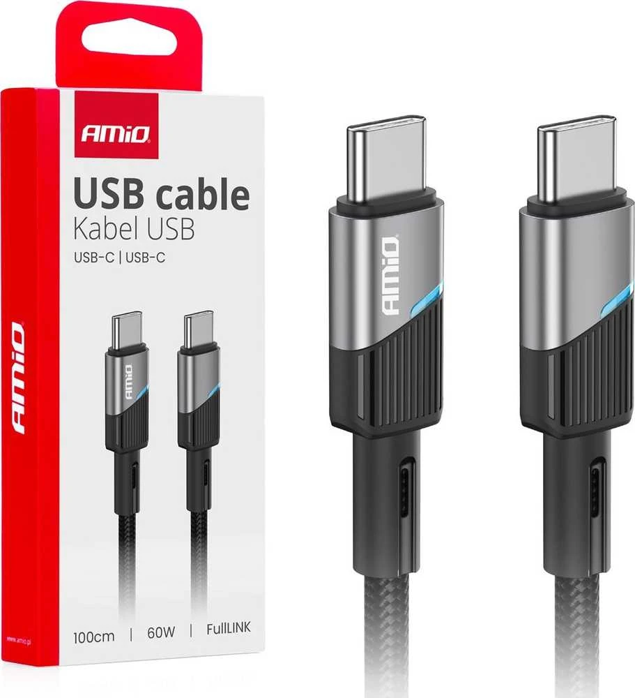 USB-C į USB-C kabelis 60W 100 cm FullLINK AMIO-03926