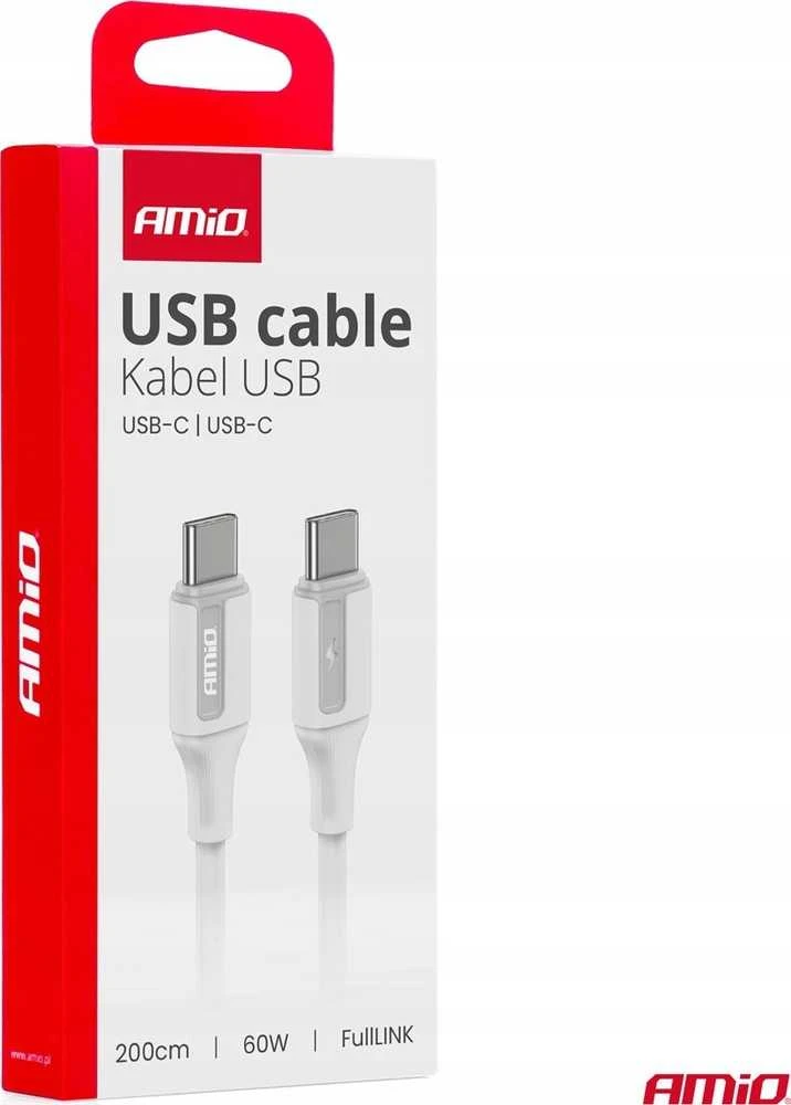 USB-C į USB-C kabelis 60W 200 cm FullLINK AMIO-03921