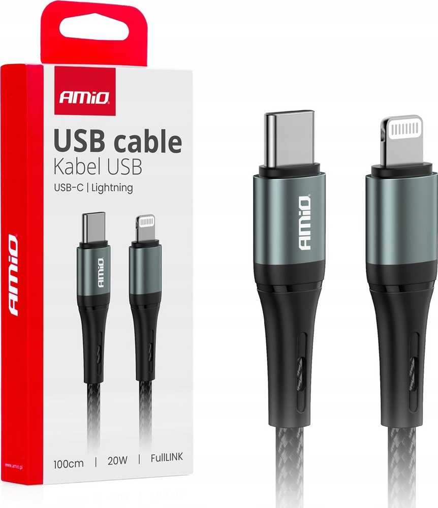 USB-C į Lightning kabelis 20W 100 cm FullLINK AMIO-03916