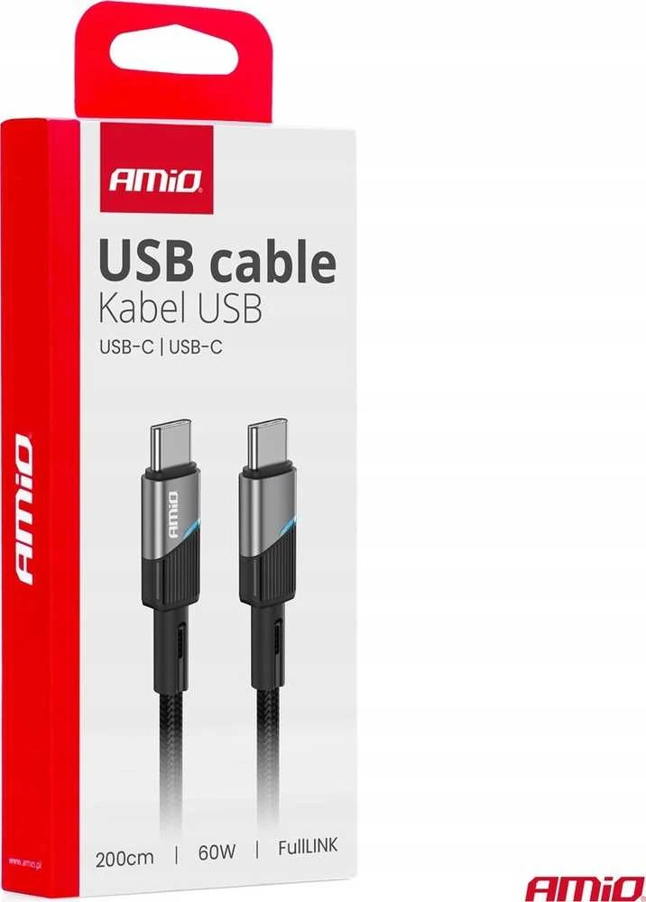 USB-C į USB-C kabelis 60W 200 cm FullLINK AMIO-03927