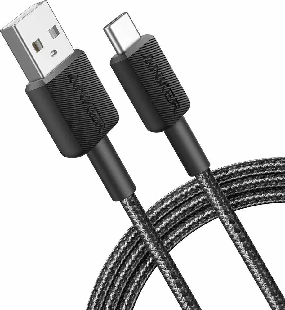 Anker | 322 nailono kabelis, Juodas | A81H6G11 | USB-A į USB-C
