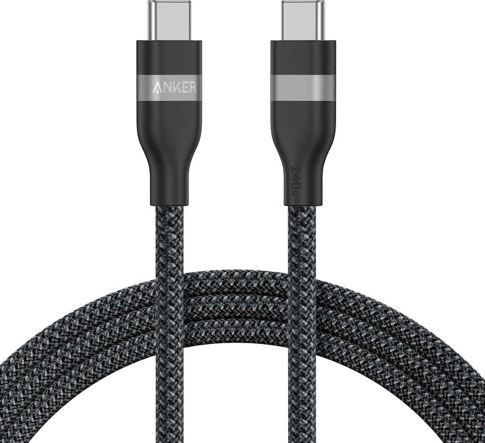 USB kabelis Anker USB-C - USB-C 0,9 m juodas (A82E2011)