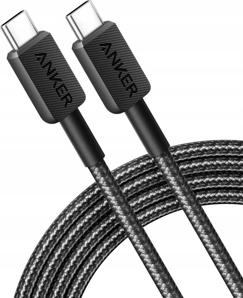 USB Laidas - Anker 322 USB C 0,9 m 60 W Juodas