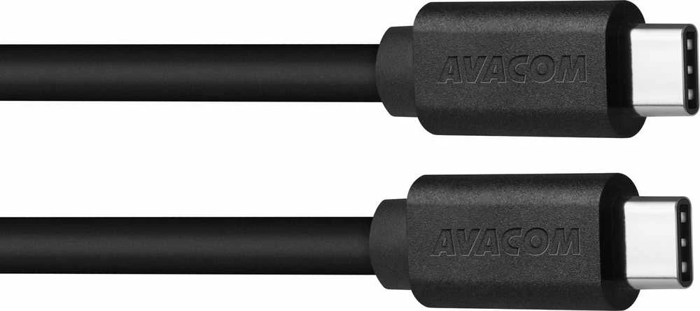 AVACOM DUOMENŲ IR ĮKROVIMO KABELAS USB TYPE-C - USB TYPE-C, 40cm, Juodas