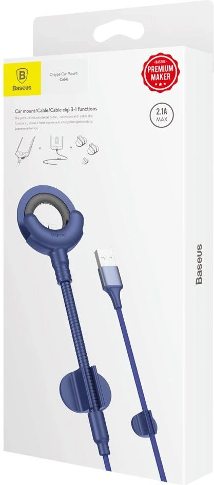 Kabelis USB Baseus USB-A - Lightning 0.8 m Mėlyna (BRA007131)