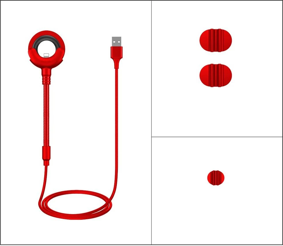 Kabelis USB Baseus USB-A - Lightning 0.8 m Raudona (BRA007130)